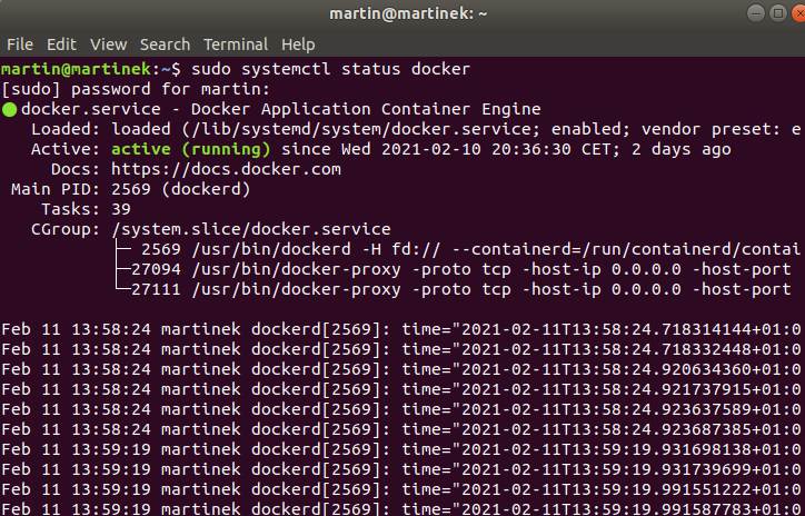 Docker Status